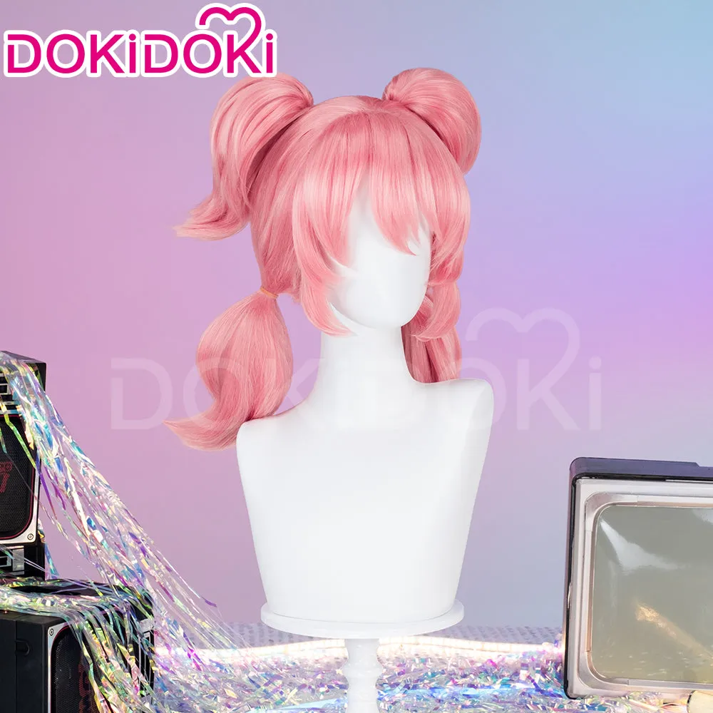 DokiDoki Game Zenless Zone Zero Cosplay Virtual Idol Wig Long Straight Pink Hair ZZZ
