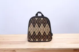Mini Sedge Wicker Backpack (Diamond Brown)