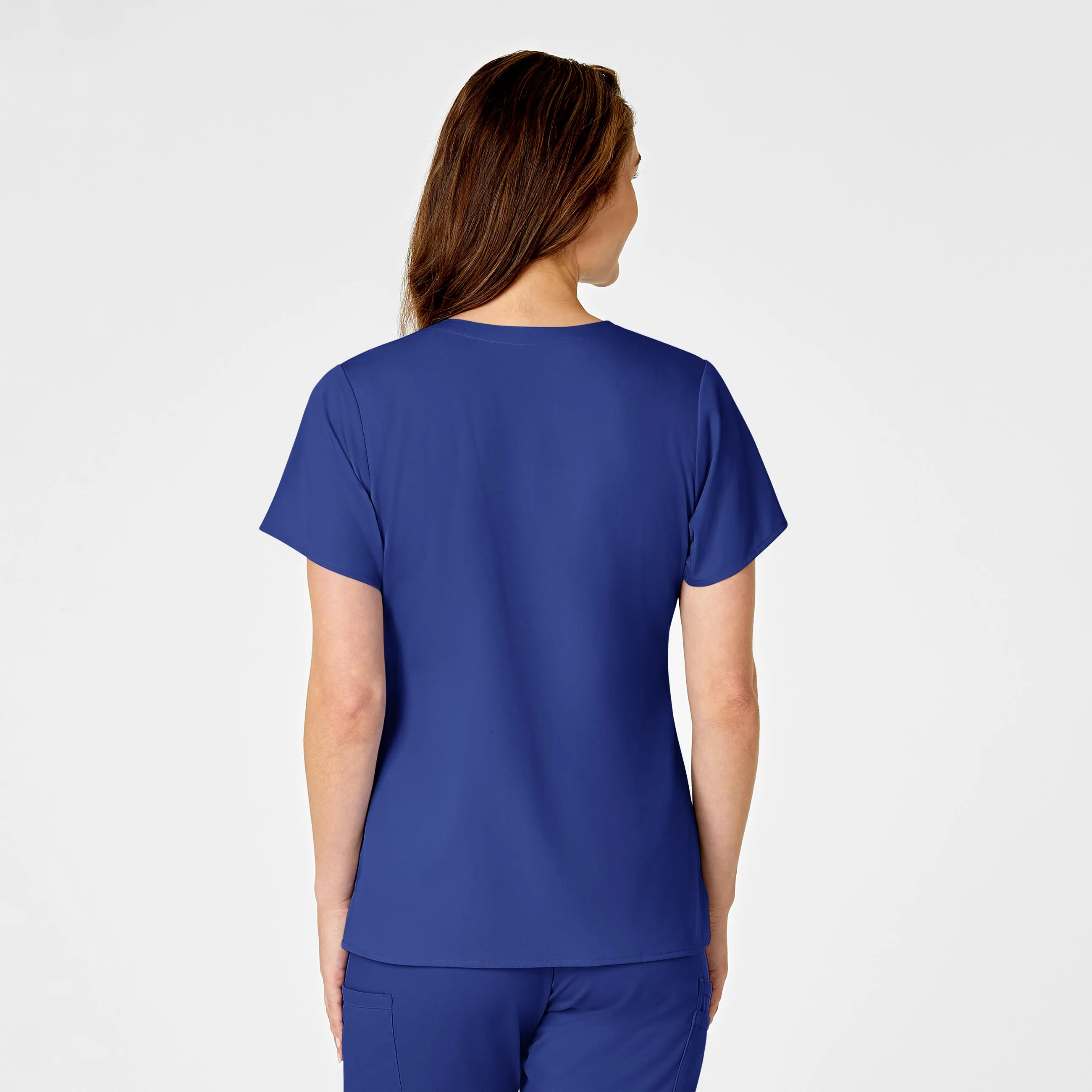 PRO Women's Four Pocket V-Neck Scrub Top - Galaxy Blue