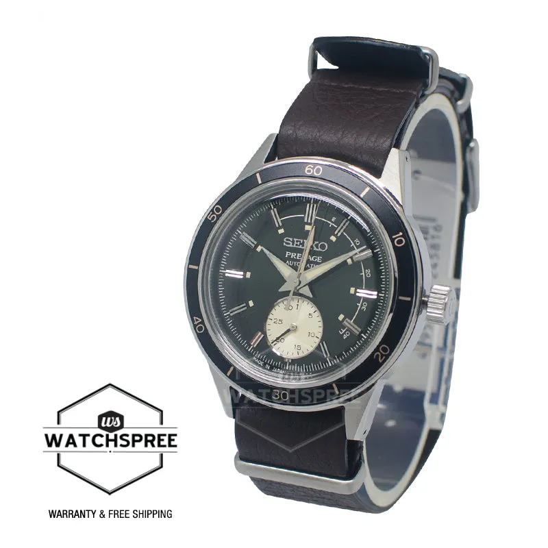 Seiko Presage (Japan Made) Automatic Dark Brown Leather Strap Watch SSA451J1  (LOCAL BUYERS ONLY)